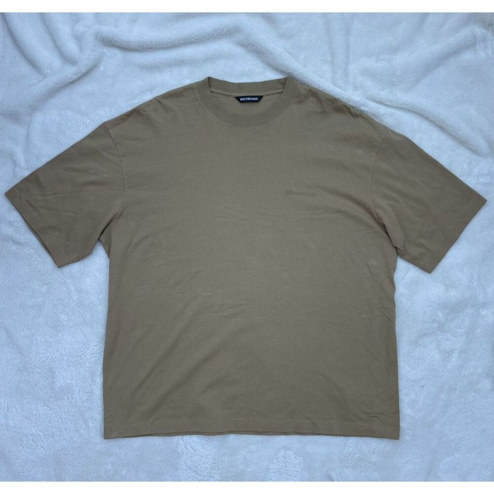 Balenciaga Sand BB Logo Tee